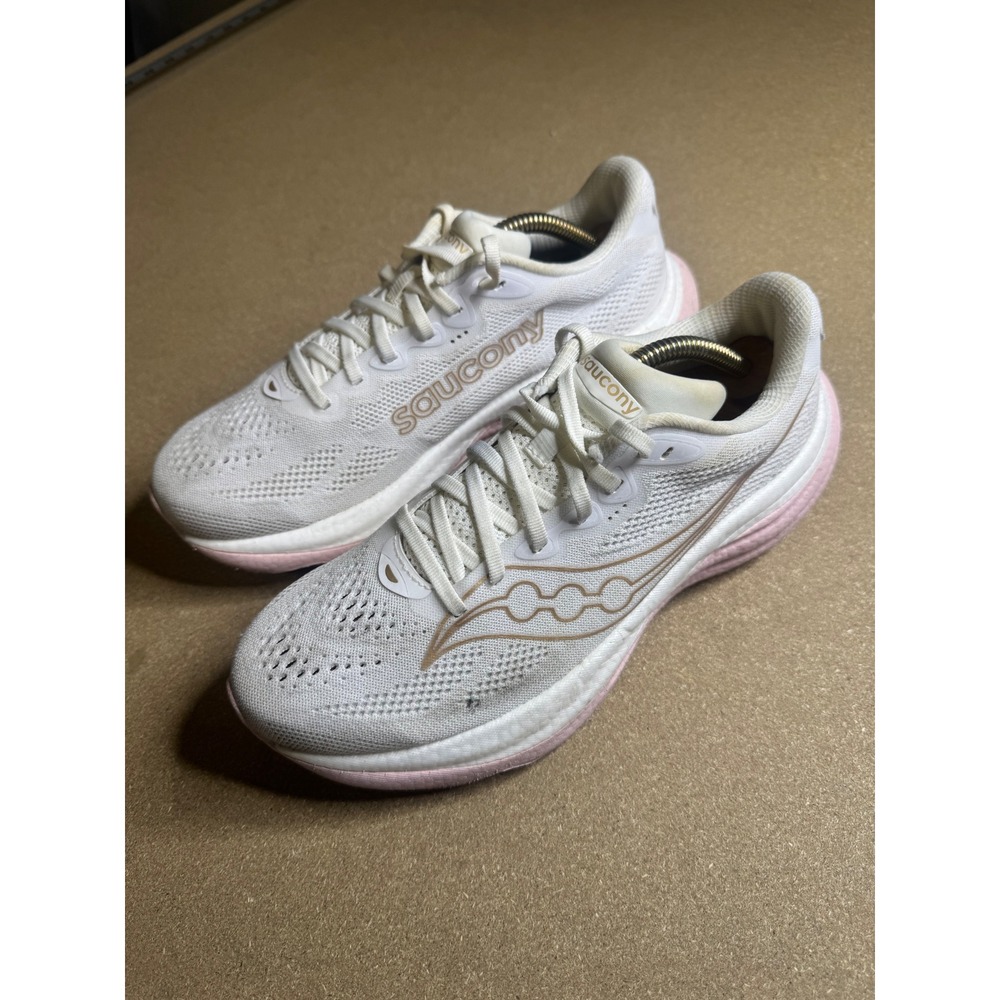 Saucony‎ Ride 15 Womens Running Shoes White Pink S11055-151 Size 9